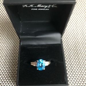 Blue Topaz Ring Size 5